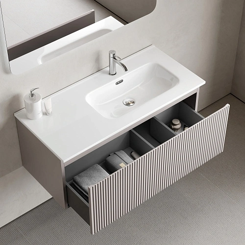 Тумба под раковину SANCOS Snob SNR1.0100RSM R 1.0 995х445х406 Doha Soft подвесная Тумба под раковину SANCOS Snob SNR1.0100RSM R 1.0 995х445х406 Doha Soft подвесная