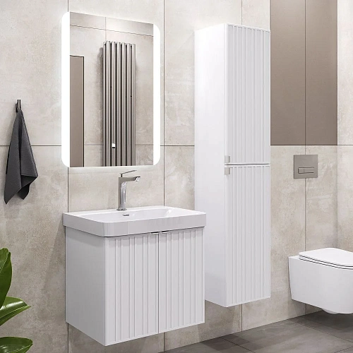 Шкаф-пенал Comforty Тенерифе-35 00-00022176 белый матовый Шкаф-пенал Comforty Тенерифе-35 00-00022176 белый матовый