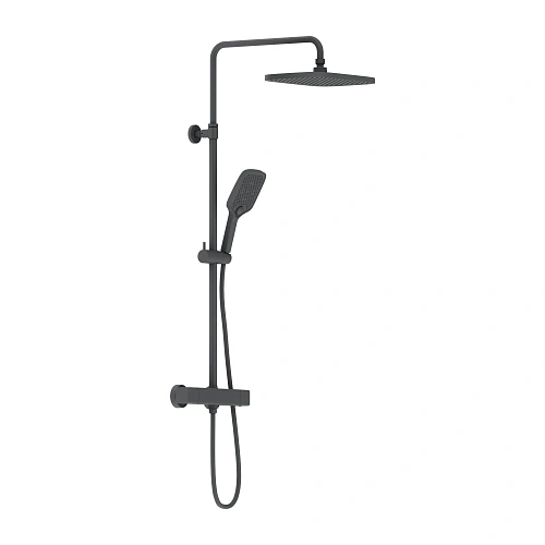 Душевая система Damixa Gala 953800300 с термостом, черный Душевая система Damixa Gala 953800300 с термостом, черный