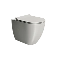 Унитаз приставной GSI PURA безободковый Swirlflush серый матовый (881017) без сиденья Унитаз приставной GSI PURA безободковый Swirlflush серый матовый (881017) без сиденья