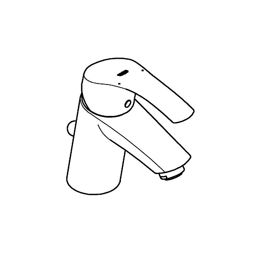 Смеситель для раковины GROHE Eurosmart New с донным клапаном, S-size, хром (33265002) Смеситель для раковины GROHE Eurosmart New с донным клапаном, S-size, хром (33265002)