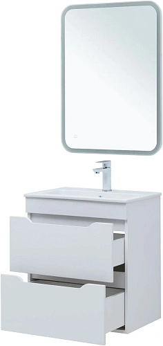Тумба под раковину Aquanet Практика 60 00347963 белый глянец Тумба под раковину Aquanet Практика 60 00347963 белый глянец