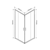 Душевой уголок Vincea Garda VSS-1G9010CLBN 1000x900, брашированный никель, стекло прозрачное Душевой уголок Vincea Garda VSS-1G9010CLBN 1000x900, брашированный никель, стекло прозрачное