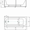 Акриловая ванна Aquatek Мия прямоугольная 140x70 см MIY140-0000001 Акриловая ванна Aquatek Мия прямоугольная 140x70 см MIY140-0000001
