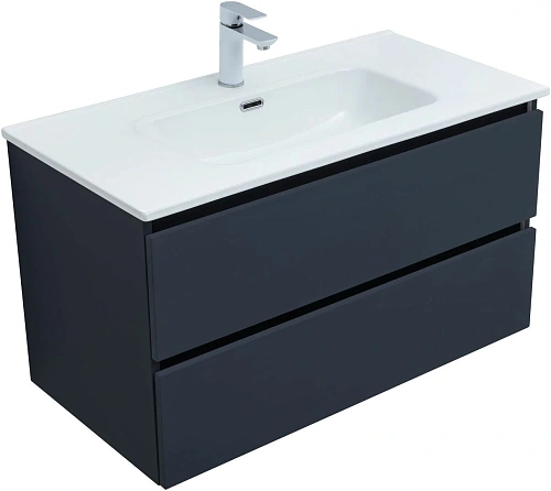 Тумба под раковину Aquanet Вега 2.0 90 маренго 00337950 подвесная Тумба под раковину Aquanet Вега 2.0 90 маренго 00337950 подвесная