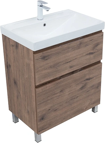 Тумба под раковину Aquanet Алвита New 70 00344128 напольная, дуб веллингтон табак Тумба под раковину Aquanet Алвита New 70 00344128 напольная, дуб веллингтон табак