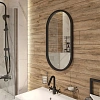 Зеркало DIWO Казань 45 черное, с подсветкой, овальное, в стиле лофт, сенсорное управление 543684 Зеркало DIWO Казань 45 черное, с подсветкой, овальное, в стиле лофт, сенсорное управление 543684