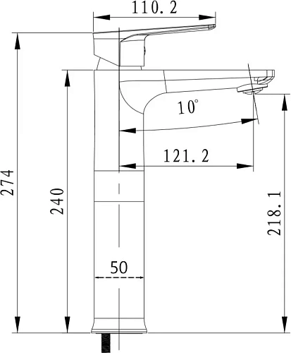 Смеситель для раковины Kaiser Atrio 60033 Смеситель для раковины Kaiser Atrio 60033
