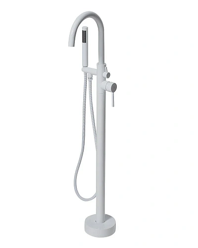 Смеситель для ванны Orange Steel M99-336w напольный, белый Смеситель для ванны Orange Steel M99-336w напольный, белый