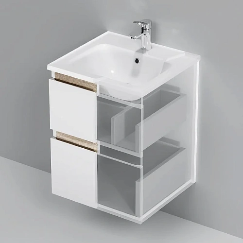 Тумба под раковину AM.PM X-Joy M85AFHX0502WG подвесная, 50 см, белый Тумба под раковину AM.PM X-Joy M85AFHX0502WG подвесная, 50 см, белый