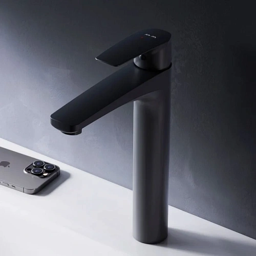 Смеситель для раковины AM.PM Gem F90A92022 высокий, черный Смеситель для раковины AM.PM Gem F90A92022 высокий, черный