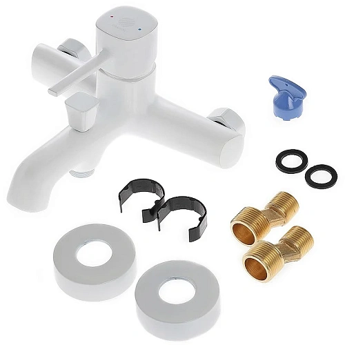 Душевая система Orange Karl M05-934w с изливом, белый Душевая система Orange Karl M05-934w с изливом, белый