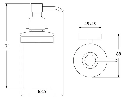 Дозатор жидкого мыла IDDIS Edifice матовое стекло (EDIMBG0i46) Дозатор жидкого мыла IDDIS Edifice матовое стекло (EDIMBG0i46)