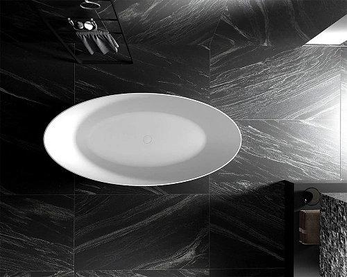 Ванна отдельностоящая ABBER AB9374-1.7 170x80 универсальная, белая акриловая Ванна отдельностоящая ABBER AB9374-1.7 170x80 универсальная, белая акриловая