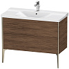 Картинка анонса товара «тумба под раковину duravit xviu xv44920b121 напольная 100 см орех темный»