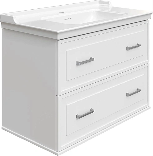 Тумба с раковиной STWORKI Хадстен 100 белая 540894 Тумба с раковиной STWORKI Хадстен 100 белая 540894