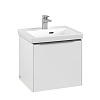 Картинка анонса товара «тумба под раковину villeroy &amp; boch subway 3.0 с подсветкой pure white / pure white c580l0vf»