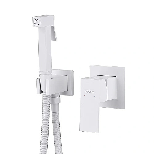 Гигиенический душ ABBER Daheim AF8225W белый матовый Гигиенический душ ABBER Daheim AF8225W белый матовый