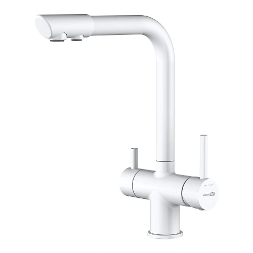 Смеситель для кухни WasserKRAFT A8357 под фильтр белый Смеситель для кухни WasserKRAFT A8357 под фильтр белый