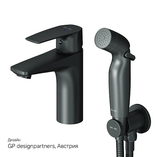 Смеситель для раковины AM.PM Gem F90A03022 с гигиеническим душем, хром Смеситель для раковины AM.PM Gem F90A03022 с гигиеническим душем, хром