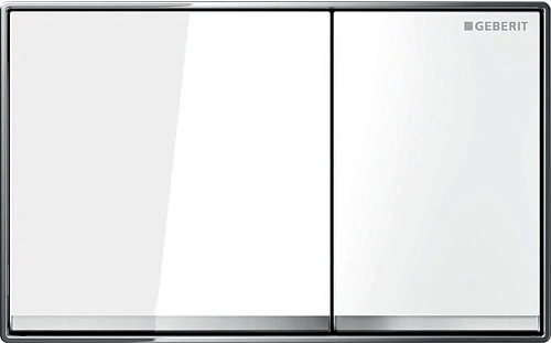 Клавиша смыва Geberit 115.081.SI.1 Omega 60 металл, стекло белое Клавиша смыва Geberit 115.081.SI.1 Omega 60 металл, стекло белое