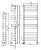 Картинка анонса товара «полотенцесушитель водяной margaroli sole 464-11 (соле 464-11) с полкой, 4644711 53.5 x 139.6 см 4644711crp2»