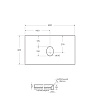 Столешница BelBagno KEP-80-MNO-W0 Marmo Nero Opaco 800x460 керамогранит Столешница BelBagno KEP-80-MNO-W0 Marmo Nero Opaco 800x460 керамогранит