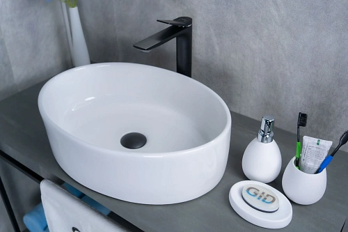 Раковина Gid N9012 51106 накладная белая 50x36x14 Раковина Gid N9012 51106 накладная белая 50x36x14