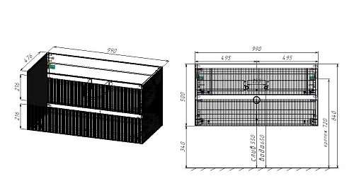 Тумба под раковину Vincea Welle 1000 подвесная, белый матовый софт-тач Тумба под раковину Vincea Welle 1000 подвесная, белый матовый софт-тач
