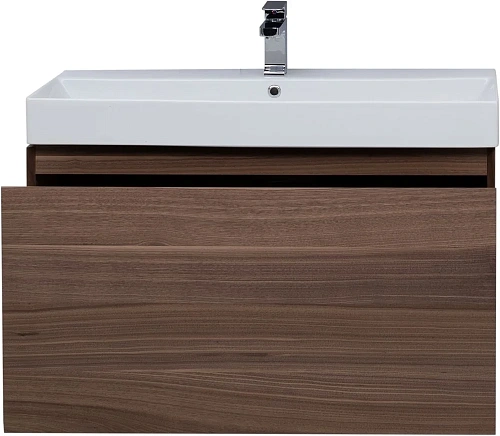 Тумба под раковину Aquanet Нью-Йорк 100 орех 00203949 Тумба под раковину Aquanet Нью-Йорк 100 орех 00203949