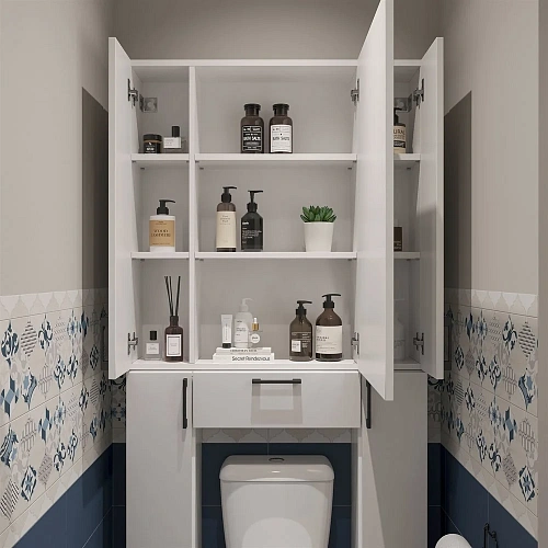 Шкаф DIWO Суздаль 87 для туалета, верхний 569236 Шкаф DIWO Суздаль 87 для туалета, верхний 569236