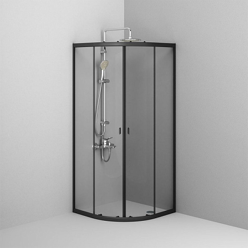 Душевой уголок AM.PM X-Joy W88G-205-080BT64 Twin Slide, 80x80, профиль черный Душевой уголок AM.PM X-Joy W88G-205-080BT64 Twin Slide, 80x80, профиль черный