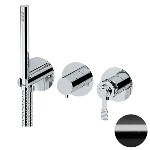 Смеситель для душа Remer Atelier AL97D3PWBCFP, черный брашированный хром Смеситель для душа Remer Atelier AL97D3PWBCFP, черный брашированный хром