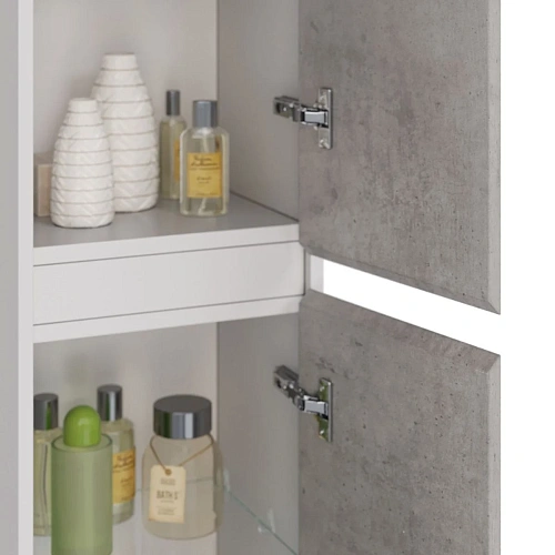 Шкаф-пенал Lemark COMBI 35 см подвесной/напольный, левый/правый, бетон/белый LM03C35P-Beton Шкаф-пенал Lemark COMBI 35 см подвесной/напольный, левый/правый, бетон/белый LM03C35P-Beton