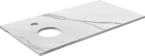 Комплект мебели DIWO Элиста 100 белый мрамор, с раковиной Moduo 40 RING 555436 Комплект мебели DIWO Элиста 100 белый мрамор, с раковиной Moduo 40 RING 555436