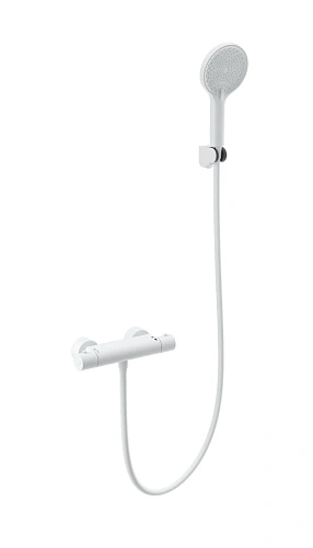 Смеситель для душа Wonzon & Woghand с термостатом, белый матовый (WW-B2003-A-MW) Смеситель для душа Wonzon & Woghand с термостатом, белый матовый (WW-B2003-A-MW)