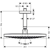 Верхний душ hansgrohe Raindance Select S 300 2jet потолочный, белый/хром 27337400 Верхний душ hansgrohe Raindance Select S 300 2jet потолочный, белый/хром 27337400