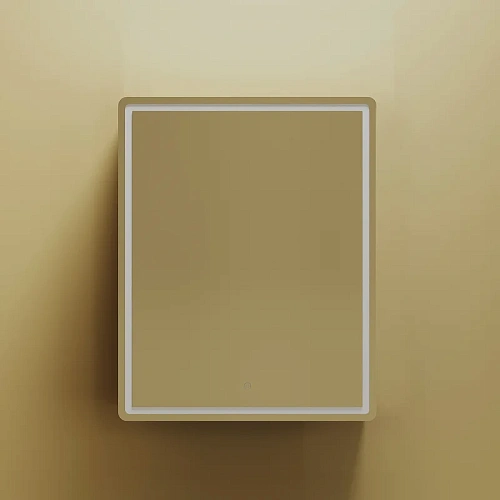 Зеркальный шкаф Sancos Mirror MI60ECH 590x150х740 мм, с LED подсветкой, дуб чарльстон Зеркальный шкаф Sancos Mirror MI60ECH 590x150х740 мм, с LED подсветкой, дуб чарльстон