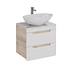 Тумба под раковину Lemark OLIVIA 65 см подвесная, дуб кантри, белый LM08OL65T Тумба под раковину Lemark OLIVIA 65 см подвесная, дуб кантри, белый LM08OL65T