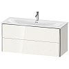 Картинка анонса товара «тумба под раковину duravit xsquare xs432602222 подвесная 121 см белая глянцевый»
