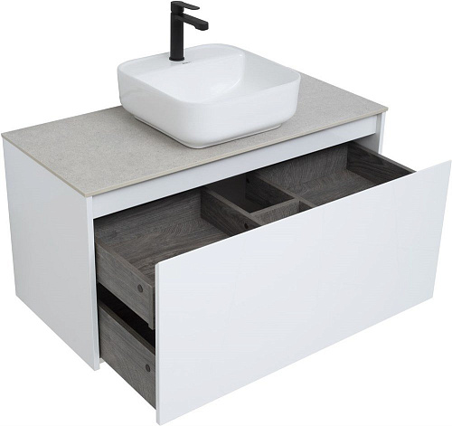 Тумба под раковину Aquanet Nova Lite 100 белый (1 ящик) 00242580 Тумба под раковину Aquanet Nova Lite 100 белый (1 ящик) 00242580