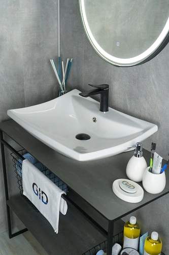 Раковина Gid N9111 51122 накладная белая 60x46x17 Раковина Gid N9111 51122 накладная белая 60x46x17