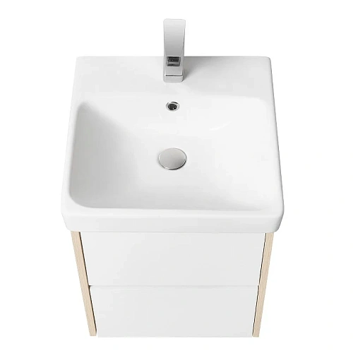 Тумба под раковину Aquaton Сканди 45 белая, дуб верона 1A251601SDB20 Тумба под раковину Aquaton Сканди 45 белая, дуб верона 1A251601SDB20