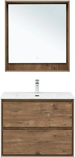 Тумба под раковину Aquanet Милан 80 дуб рустикальный 00336379 подвесная Тумба под раковину Aquanet Милан 80 дуб рустикальный 00336379 подвесная