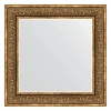 Зеркало в багетной раме Evoform Definite BY 3159 73 x 73 см, вензель бронзовый