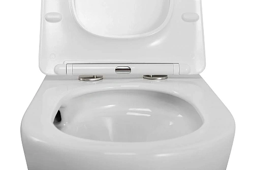 Унитаз подвесной CEZARES STREAM CZR-2426-TH-TOR/SC безободковый с сиденьем Унитаз подвесной CEZARES STREAM CZR-2426-TH-TOR/SC безободковый с сиденьем