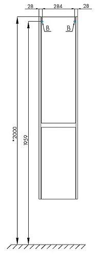 Шкаф-пенал Aquaton Нортон белая правая 1A249403NT01R Шкаф-пенал Aquaton Нортон белая правая 1A249403NT01R