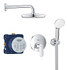 Картинка анонса товара «душевая система grohe eurosmart cosmopolitan с верхним душем tempesta 210, хром (25219001)»