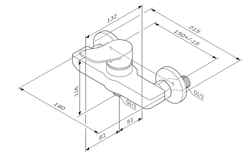 Смеситель для душа AM.PM X-Joy F85A20000 хром Смеситель для душа AM.PM X-Joy F85A20000 хром