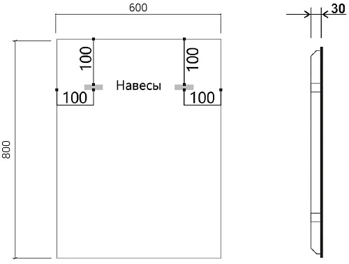Зеркало Vincea LED VLM-3VN600-2 600х800 c сенсорным выключателем и диммером, антизапотевание Зеркало Vincea LED VLM-3VN600-2 600х800 c сенсорным выключателем и диммером, антизапотевание